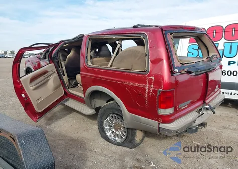 2001 Ford Excursion Limited from USA, damaged, VIN 1FMSU43F71EA71507